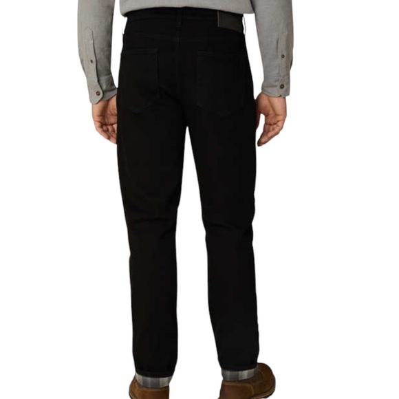 Men's Eddie Bauer 42 x 30 Pants Jeans Denim Black Flannel Warm Straight NWT - Picture 4 of 16